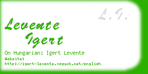 levente igert business card